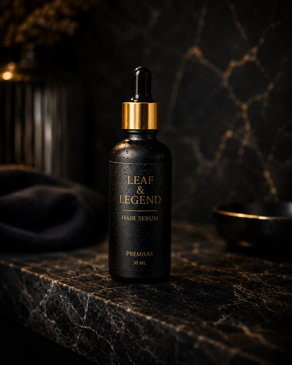 Leaf & Legend Premium Hair Serum – Anti Frizz, Heat protection & Daily Control 30 ml