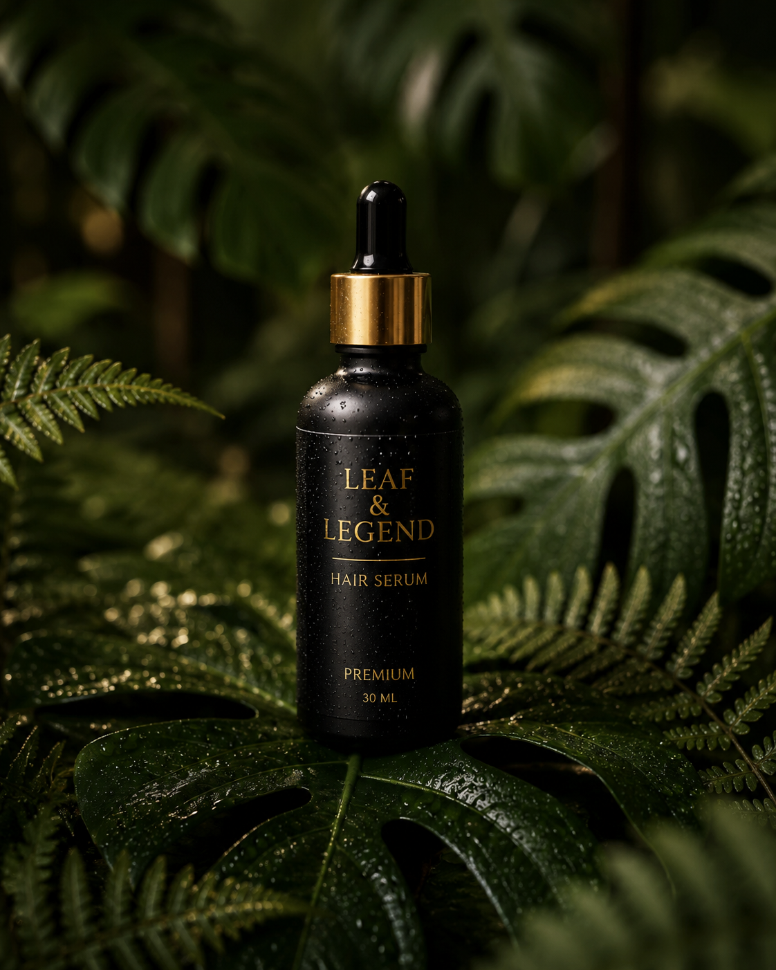 Leaf & Legend Premium Hair Serum – Anti Frizz, Heat protection & Daily Control 30 ml